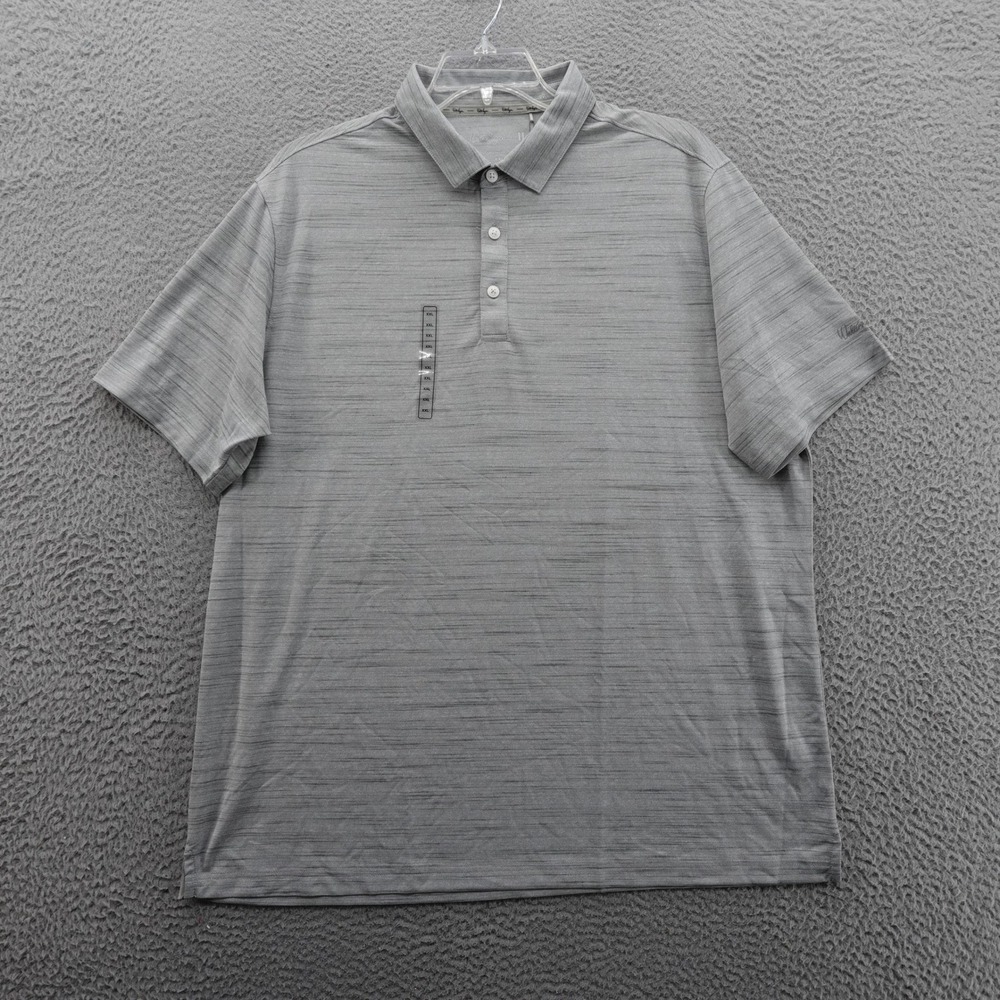 Walter Hagen XXL Mens‎ Polo Golf Shirt Moisture Wicking Breathable Gray NWT